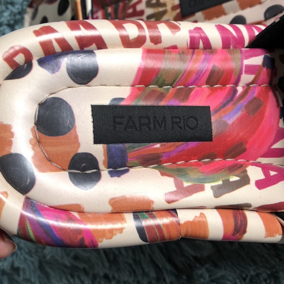 Farm Rio Banana Sandals NEW! Never worn sz 9 or sz 40 EU MADE IN BRAZIL. - Picture 4 of 10